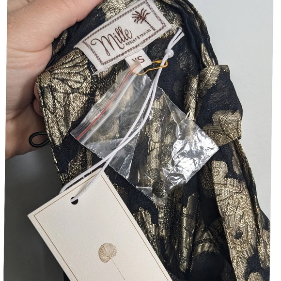 Mille Charlotte Top In Metallic Jacquard - Picture 8 of 8